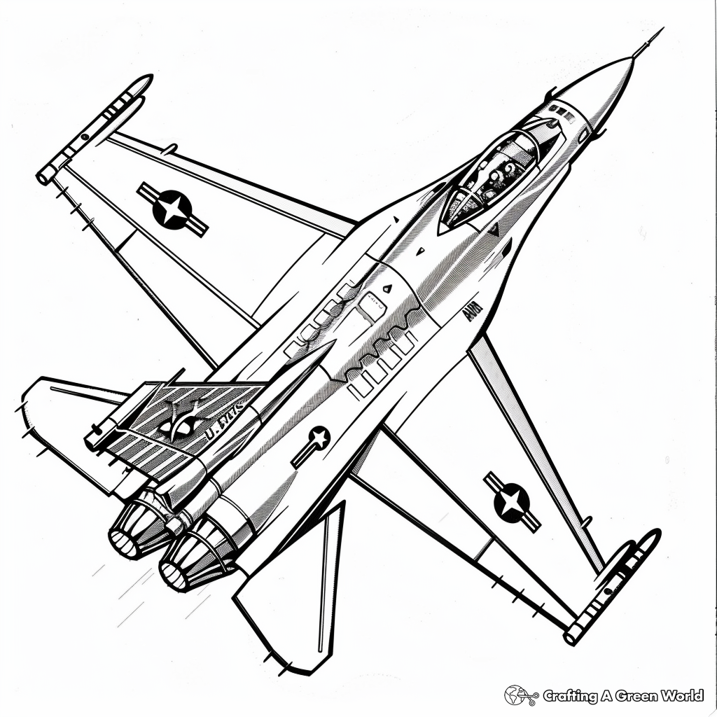 Airforce Coloring Pages Free Printable 