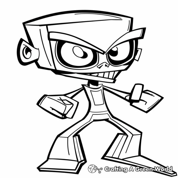 Unique Invader Zim Character Coloring Pages 1