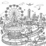 Various Fair Attractions Coloring Pages 3