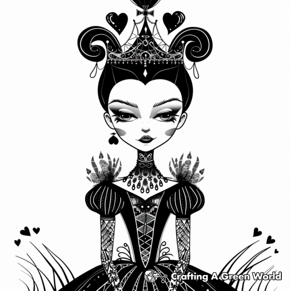 Queen Of Hearts Coloring Pages - Free & Printable!
