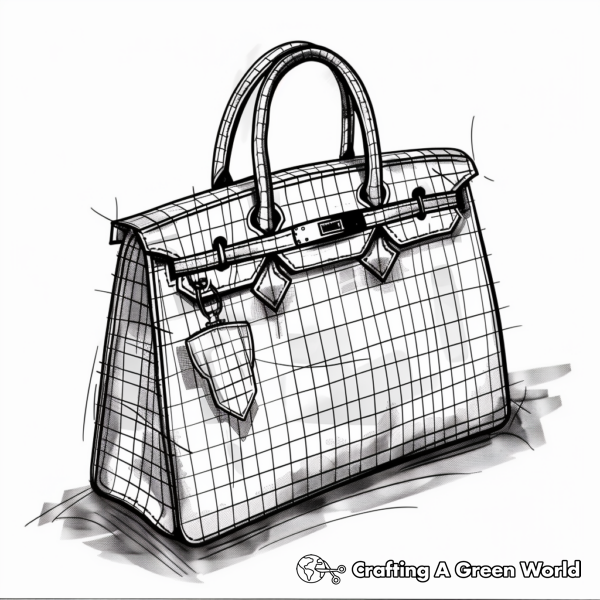 Purse Coloring Pages - Free &amp; Printable!