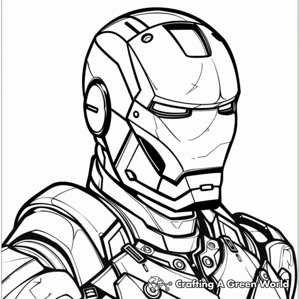 Iron Man Helmet Coloring Pages Free Printable Iron man helmet coloring pages free printable