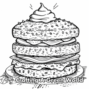 Sandwich Coloring Pages - Free &amp; Printable!