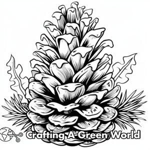 Pinecone Coloring Pages - Free &amp; Printable!
