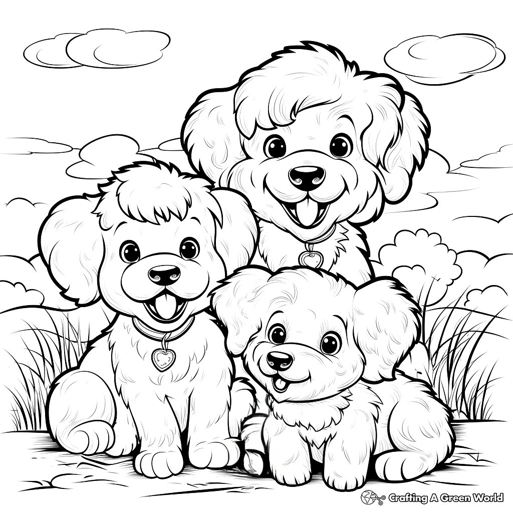 Maltipoo Coloring Pages Free & Printable!
