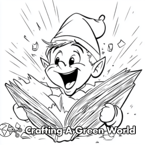 Elf On The Shelf Coloring Pages - Free & Printable!