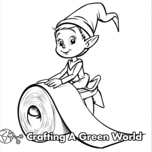 Elf On The Shelf Coloring Pages - Free & Printable!