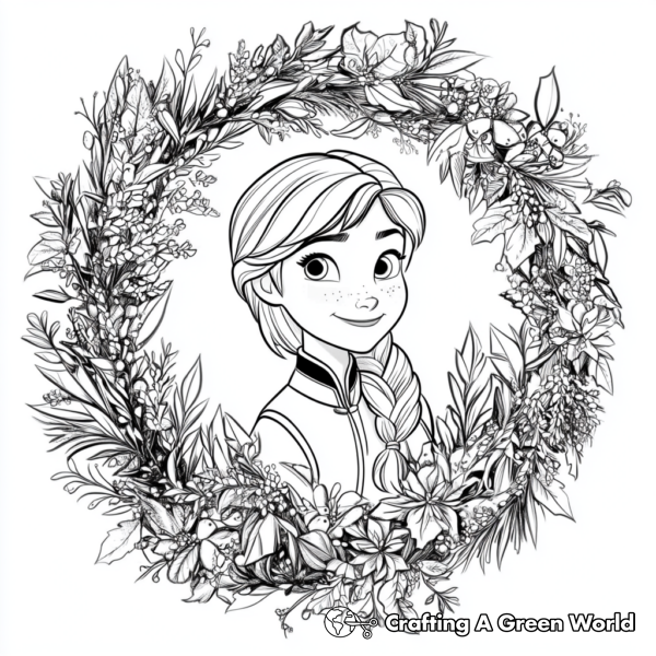 Frozen Christmas Coloring Pages - Free &amp; Printable!