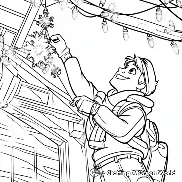 Frozen Christmas Coloring Pages - Free &amp; Printable!