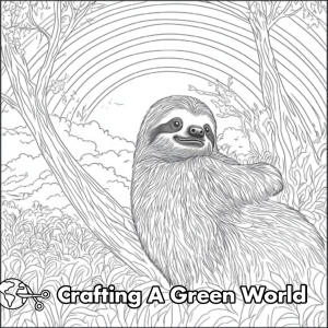 Sloth Coloring Pages For Adults - Free & Printable!