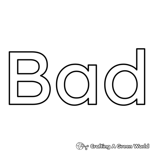 Word Coloring Pages - Free & Printable!