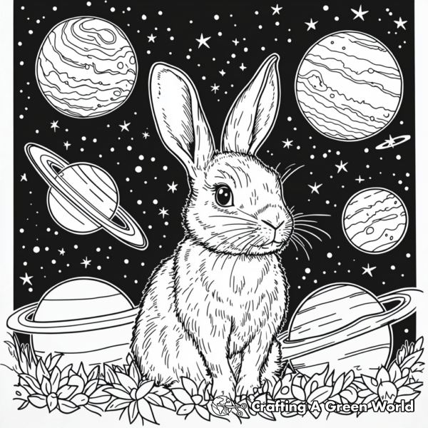 Bunny Coloring Pages For Adults - Free & Printable!
