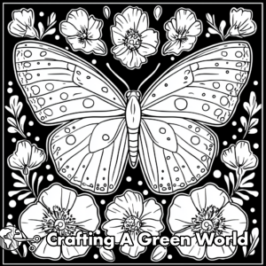Flowers and Butterflies Coloring Pages - Free & Printable!