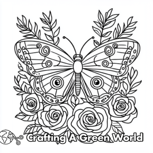 Flowers and Butterflies Coloring Pages - Free & Printable!