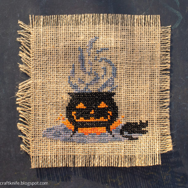 Cross Stitch onto Burlap