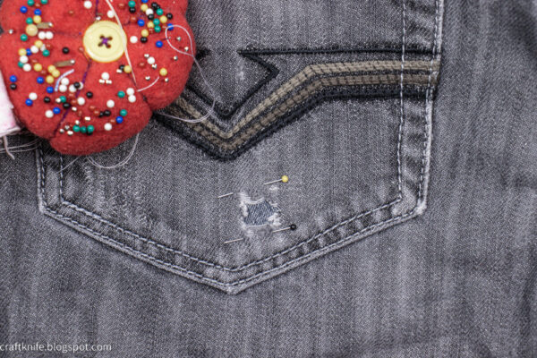 How to Mend a Hole in a Back Pocket