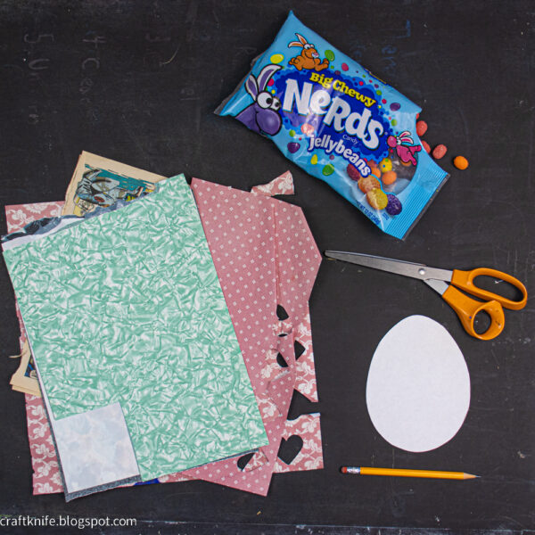 Treat-Filled Paper Easter Eggs