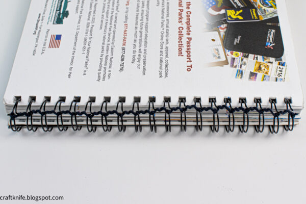 fix a wire-bound notebook