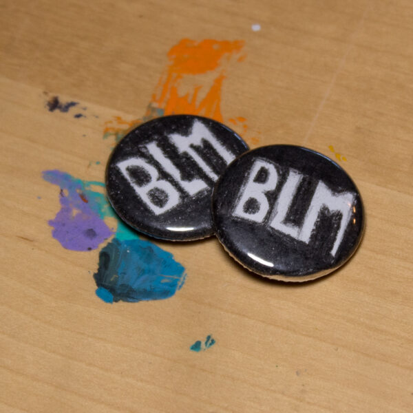 Black Lives Matter protest buttons