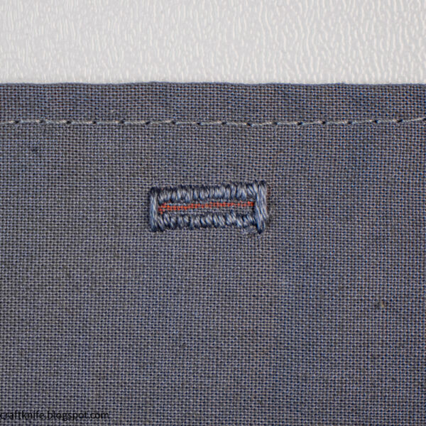 hand-sew a buttonhole