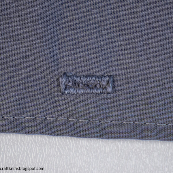 hand-sew a buttonhole