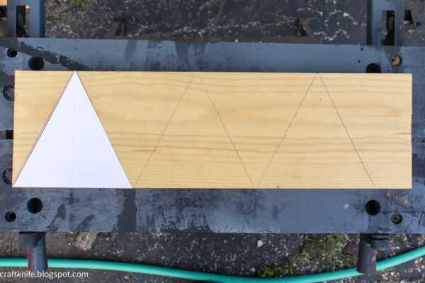 painted wooden bunting