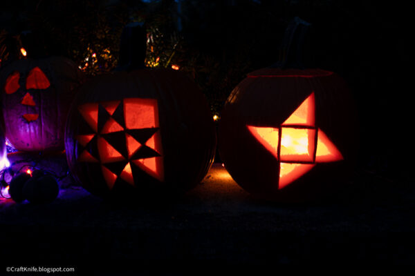 Quilt Block Jack-o-Lantern Pumpkin